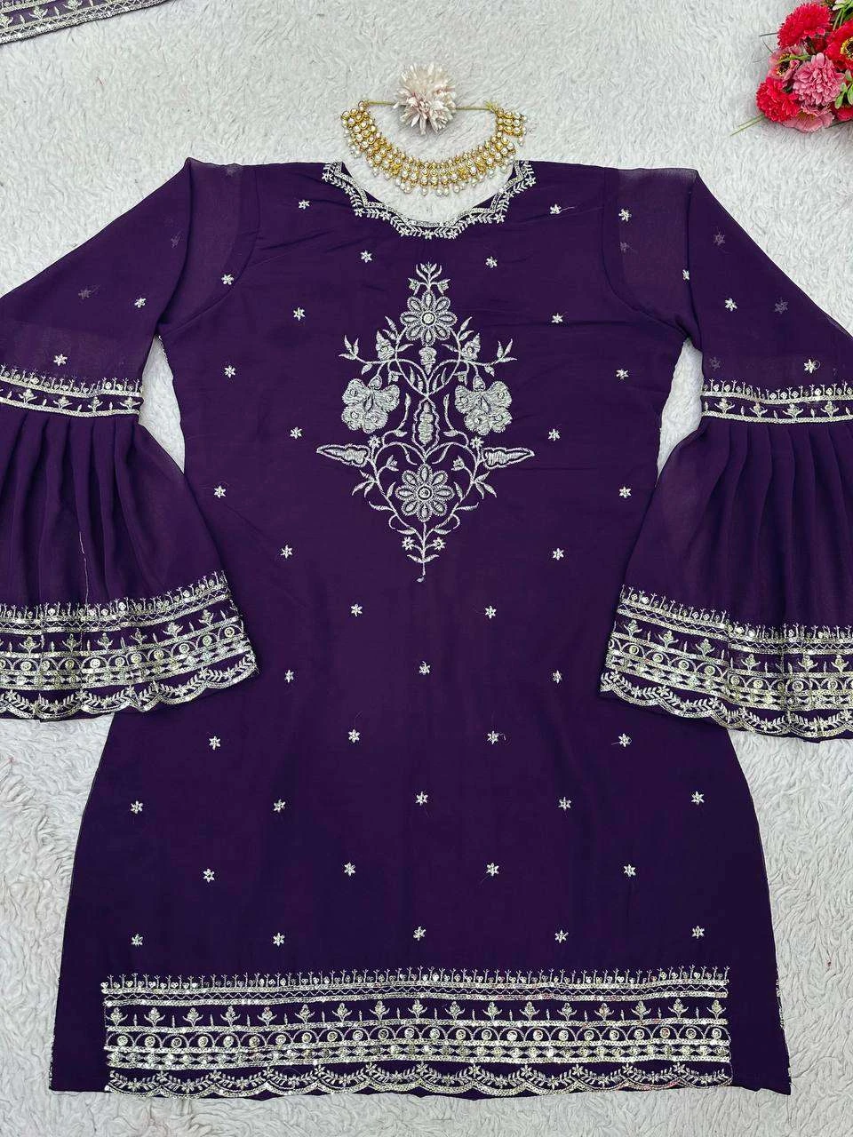 Vardan Ethnic Kd 1470 Faux Georgette Wholesale Pakistani Readymade Party Wear Salwar Suit Catalog — Wholesale Salwar Suits, MPA wholesale from Surat - Gallery Image 5